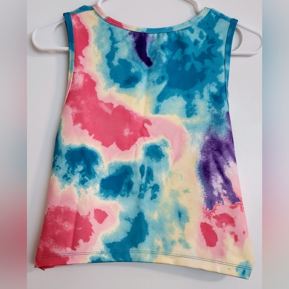 Nike Tank Women's Tie Dye Dri Fit Fast Sleeveless Cropped Top Stretch Size XL‎ - Picture 5 of 6